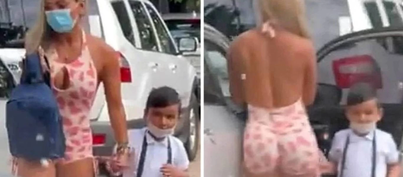 Viral έχει γίνει η σέξι εμφάνιση μητέρας σε σχολείο - Γονείς αντέδρασαν και την μαγνητοσκόπησαν κρυφά